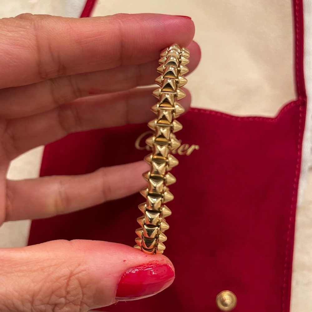 Cartier clash bracelet - rose gold - size 15. Medium model